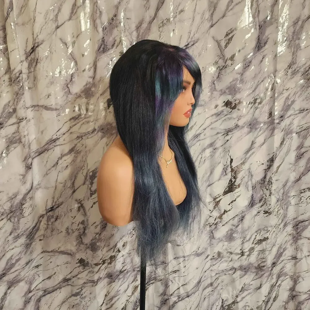 Crystal Mermaid Human Hair Scene Queen Wig